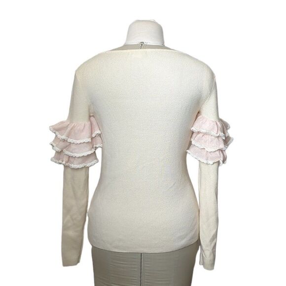 Club Monaco Ruffle Sleeve Sweater - Picture 3 of 4